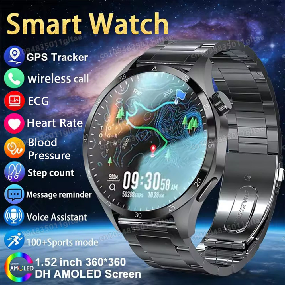 Phase Esports & Gaming Festival - Smartwatch 6 Pro dla mężczyzn, EKG,