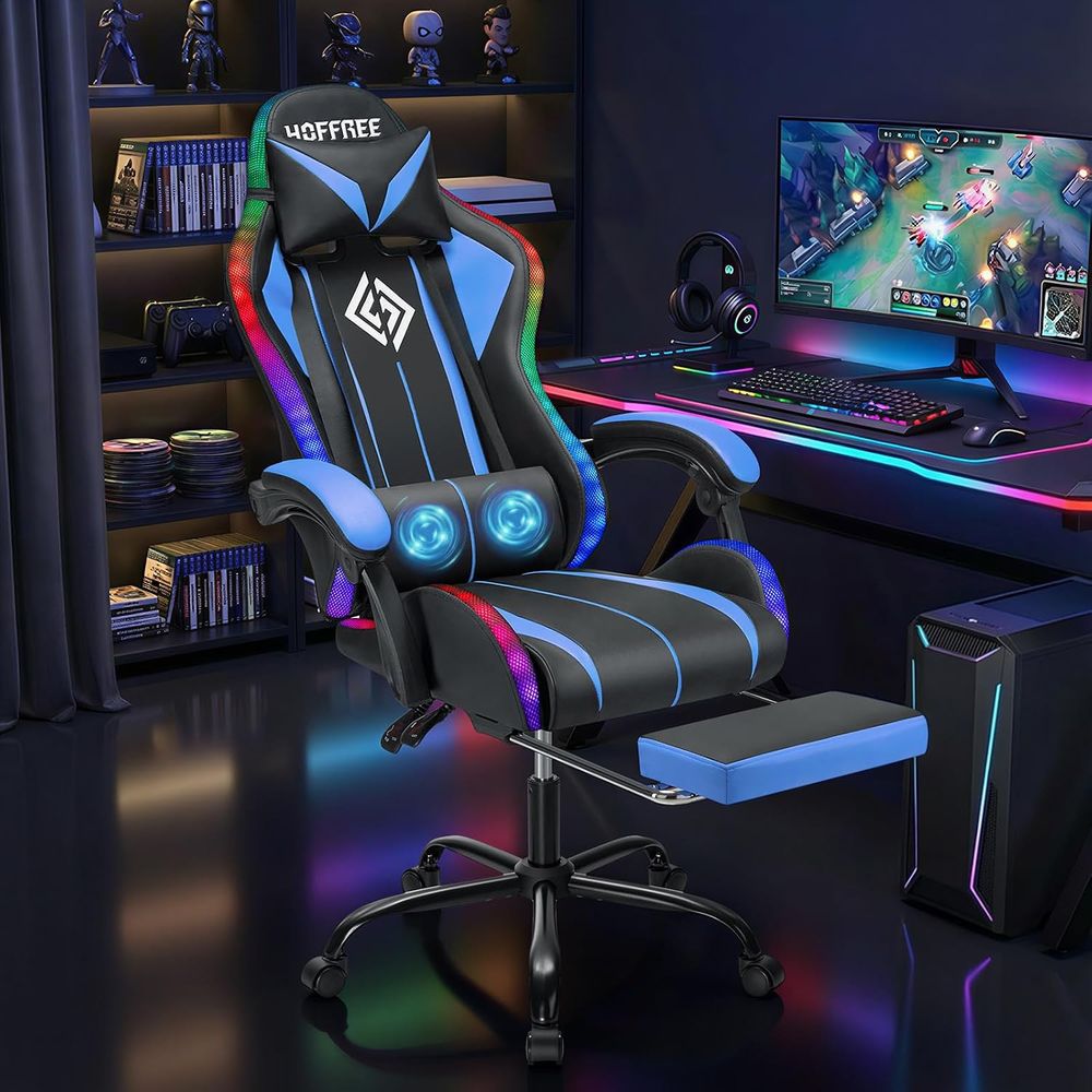 Krzesło gamingowe LED z masaże – Video Gaming & Esports Usd Acc recenzja i cena