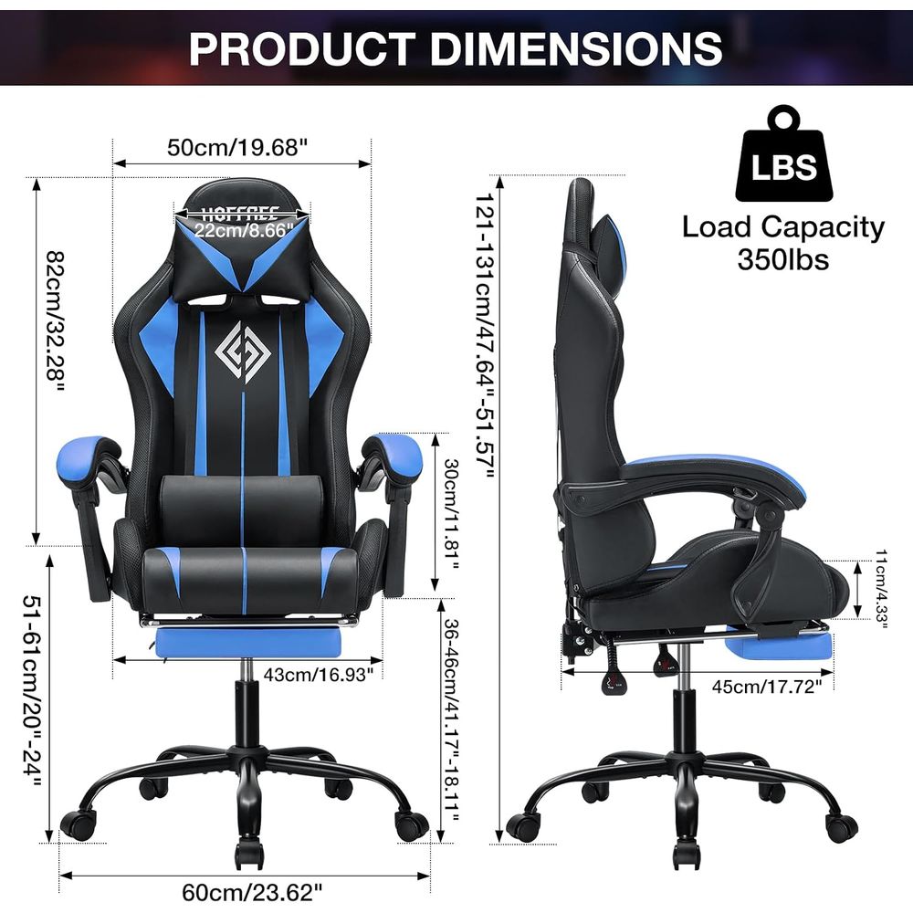 Krzesło gamingowe LED z masaże – Video Gaming & Esports Usd Acc recenzja i cena